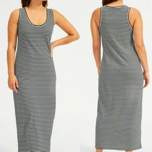 Everlane striped midi / maxi tank dress, small